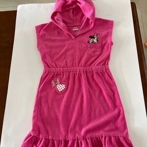 Disney Minnie Mouse Pink Hooded‎ Pajama Robe